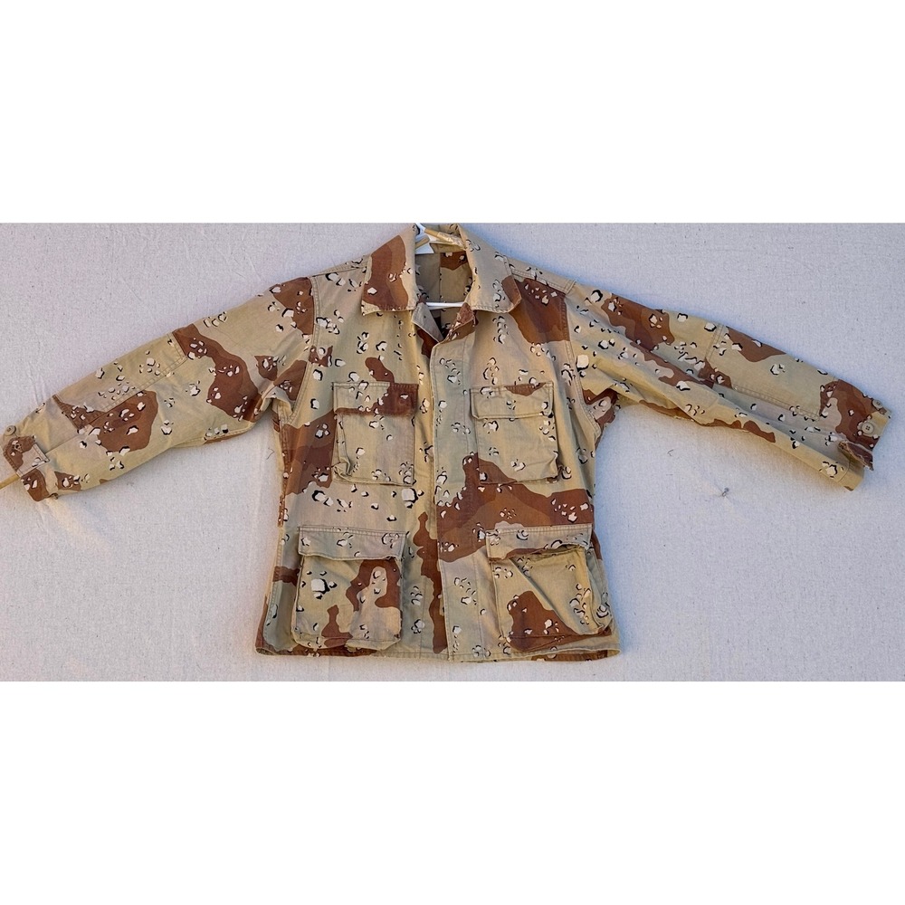 US Military Desert Camouflage Combat Coat Chocolate Chip Camo Jacket 0454